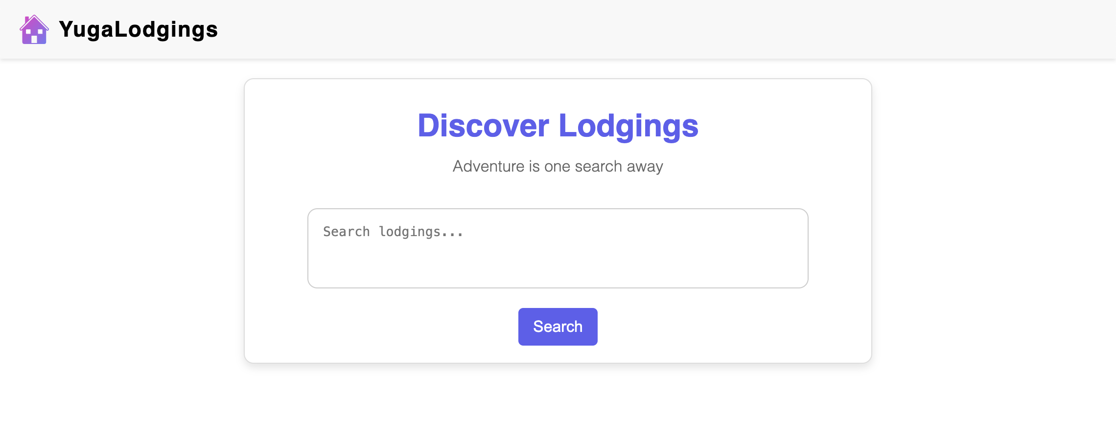YugaLodgings Application YugaLodgings Application